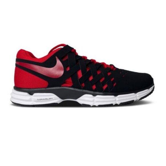 NIKE LUNAR FINGERTRAP TR RED/BLACK EUC - Picture 1 of 6